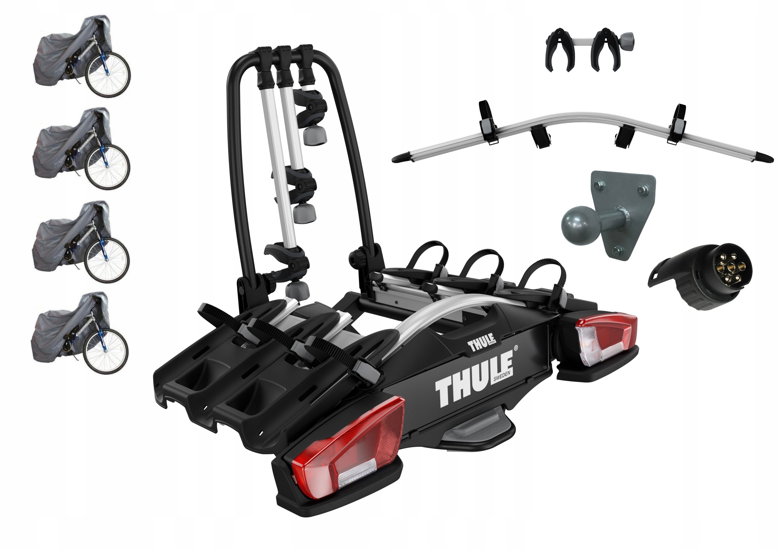Bagażnik uchwyt rowerowy na hak 4 rowery Thule VeloCompact 926 + 9261 13pin