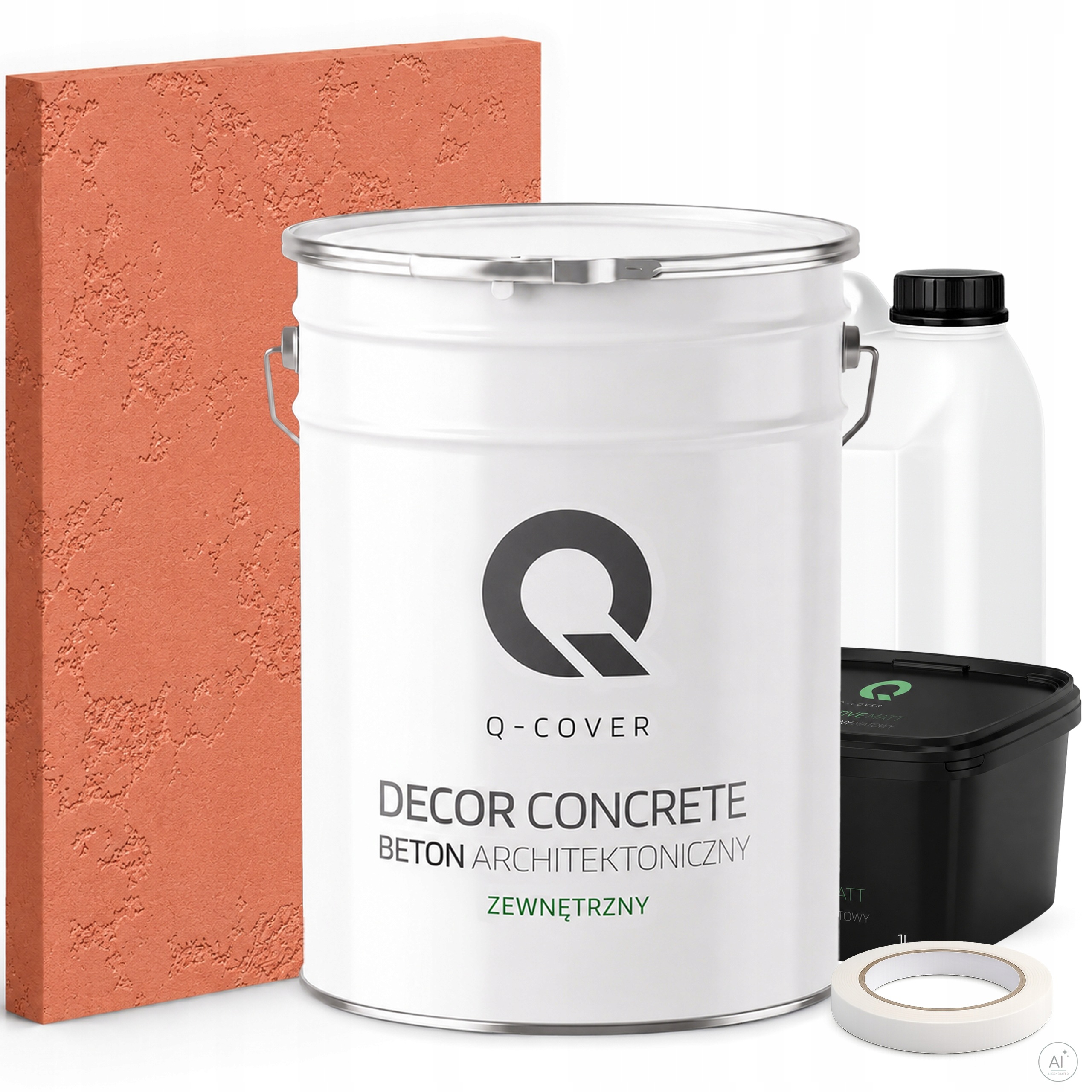 Vnější Architektonický Beton Set Pudrová Růžová F315 19 kg Komplet 10 m2