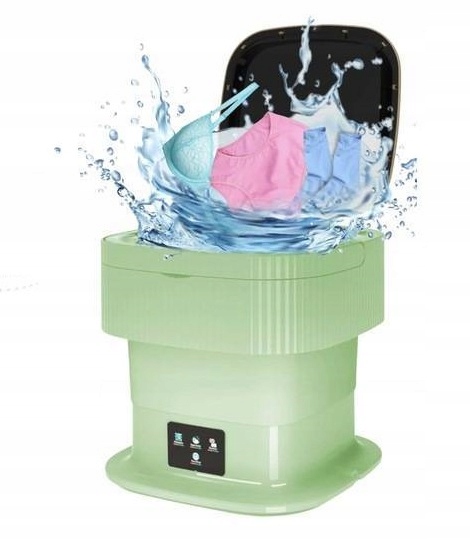 Cachpib Mini pralka turystyczna składana zielona