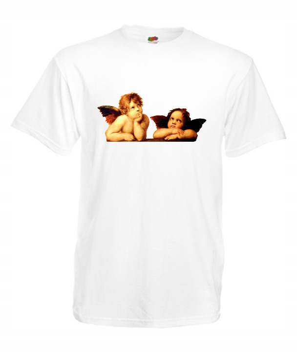 

S Koszulka Męska Aniołki Cherubiny Angels Wzory