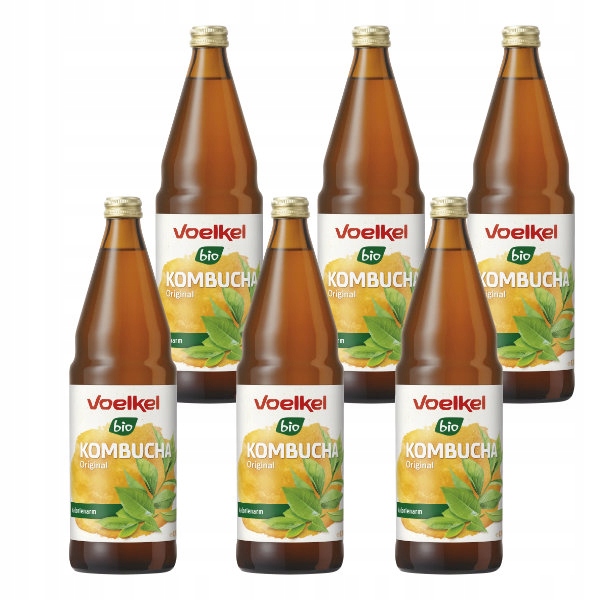 Levně Voelkel 6x Kombucha sycený nápoj Bio 750 ml