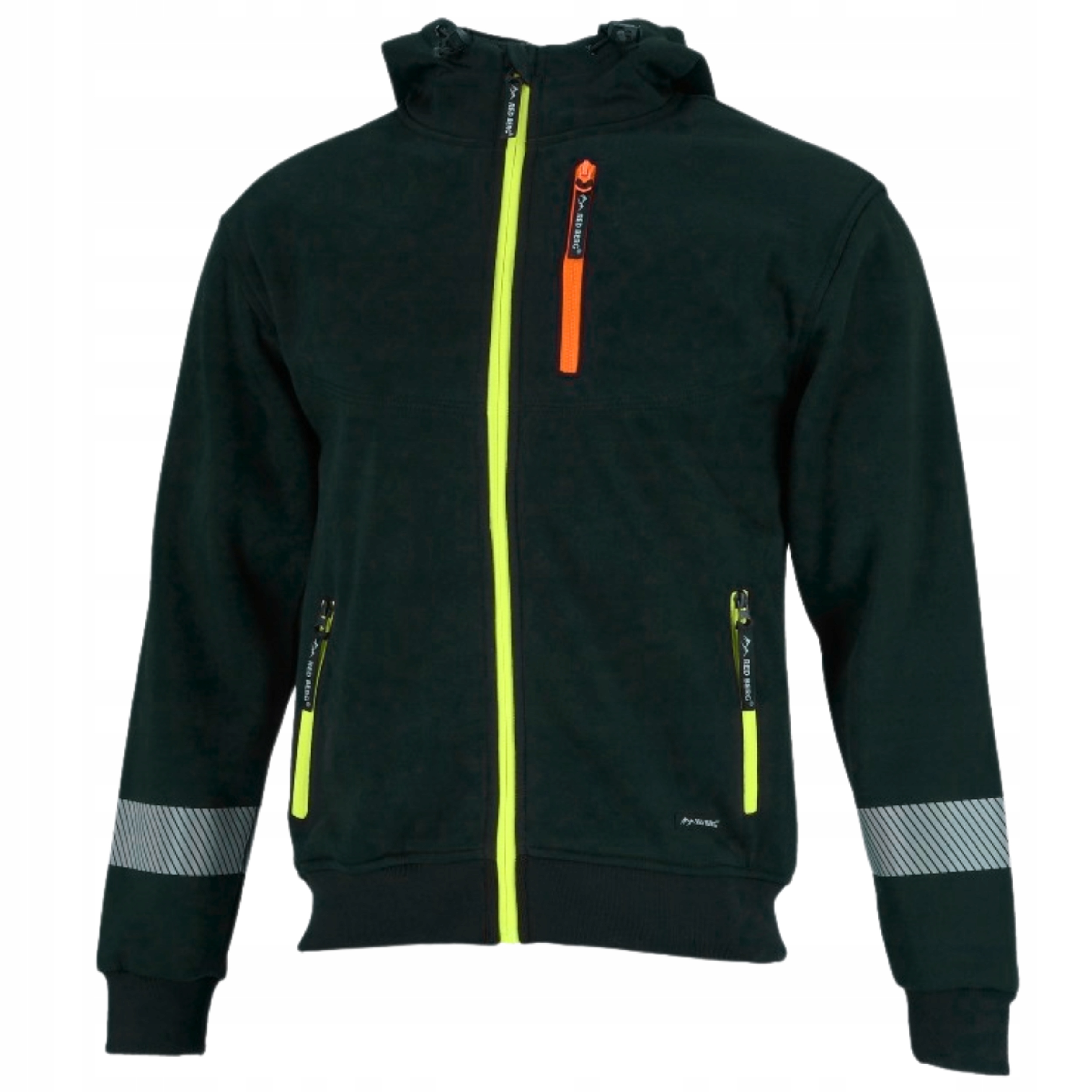 Bluza dresowa męska robocza Odblaskowa Rozpinana z Kapturem Active r. M