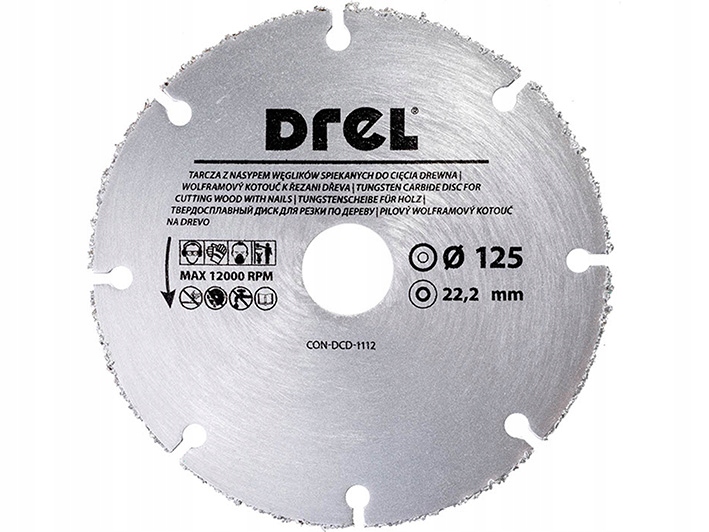 

Drel Tarcza do cięcia drewna z gwoździami 125mm