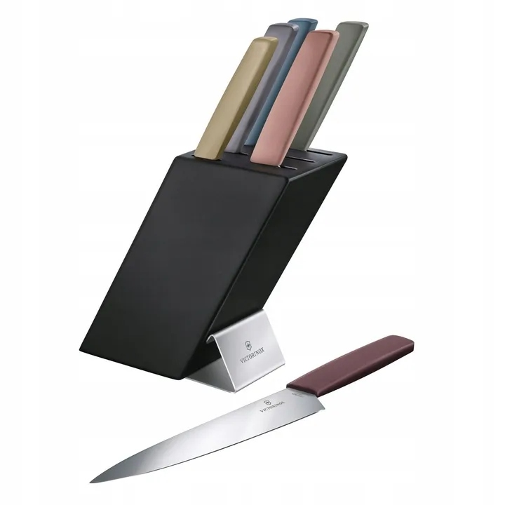 Victorinox Blok Na Noże Swiss Modern Multicolor 6 Elementów 6.7186.66