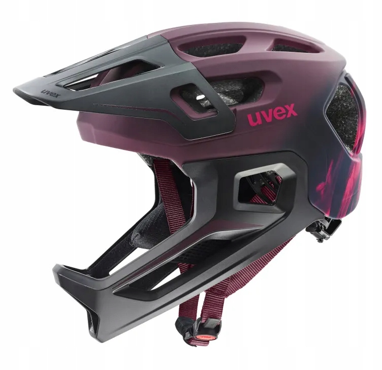 Uvex React jr. fullface Cranberry Matt 52-56cm