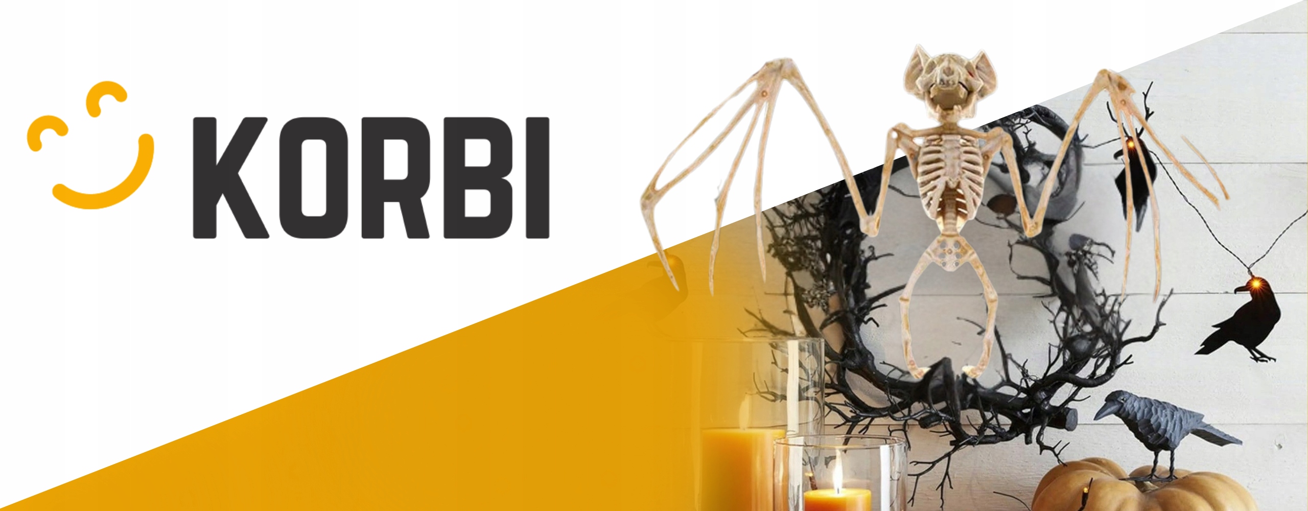 SZKIELET NIETOPERZA NIETOPERZ KOŚCI DEKORACJA WISZĄCA OZDOBA HALLOWEEN Typ inny