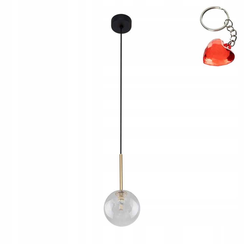 Závěsná lampa Nilos Black/gold 5941 Tk Lighting