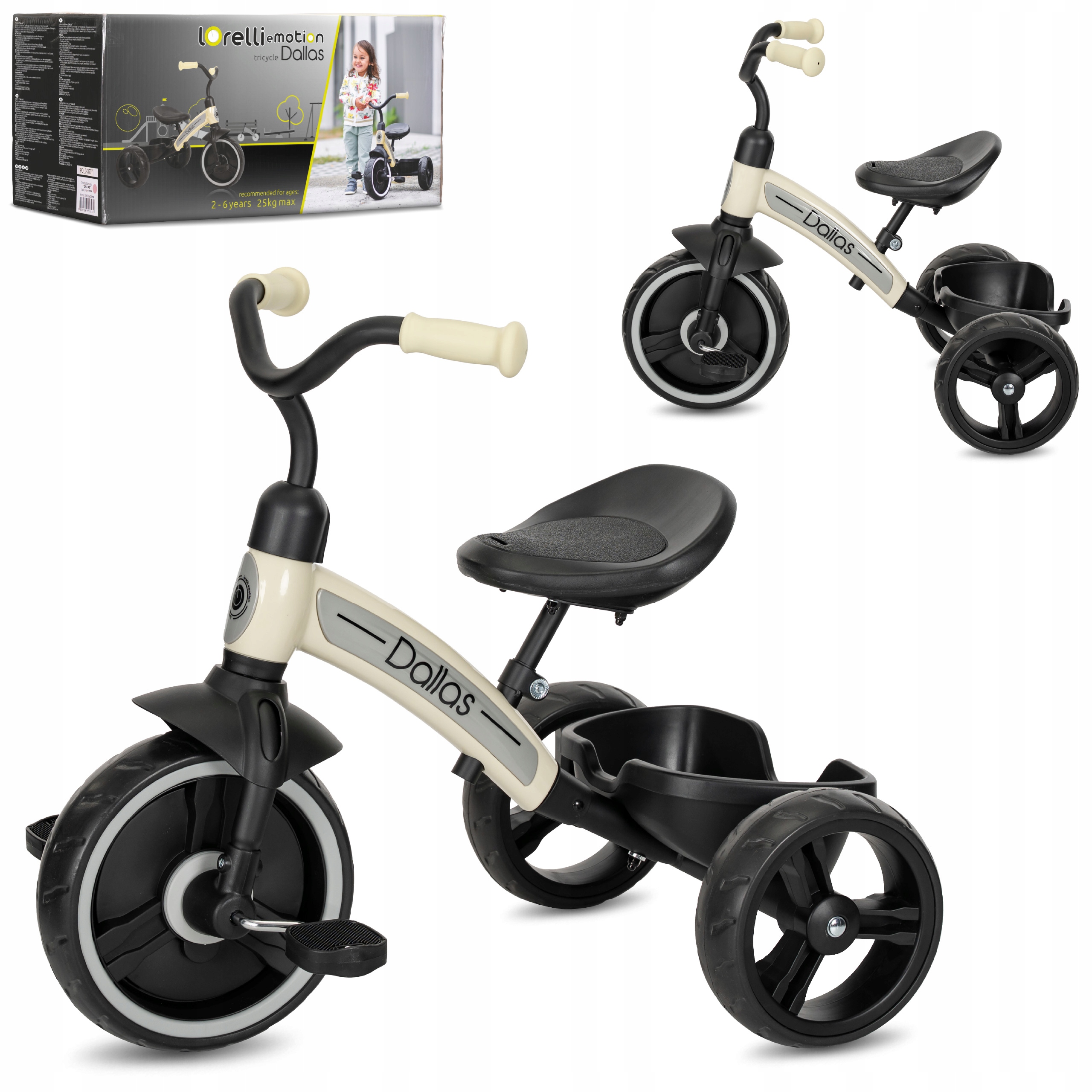 Rowerek Trójkołowy z pedałami dla Dzieci Pierwszy Rower Lorelli