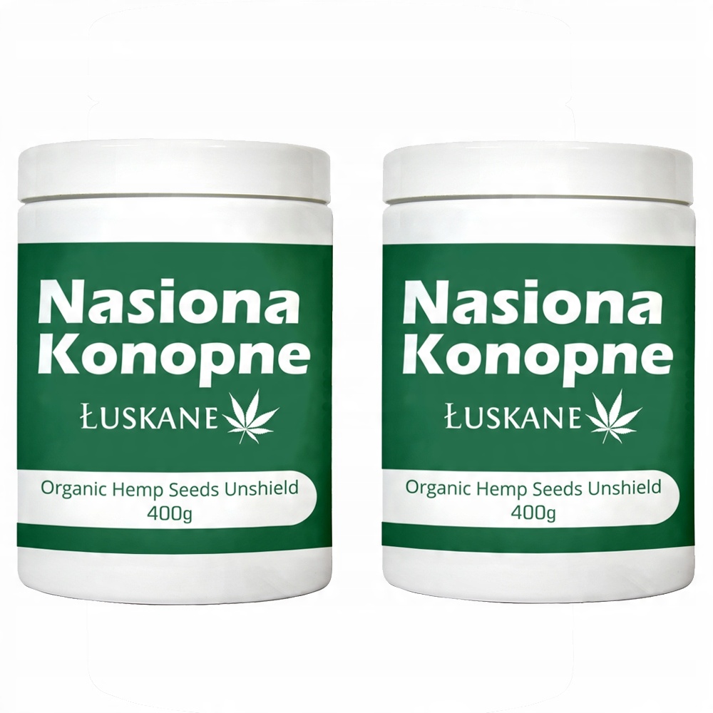 

Nasiona Konopi łuskane Bio 800g 2 opakowania