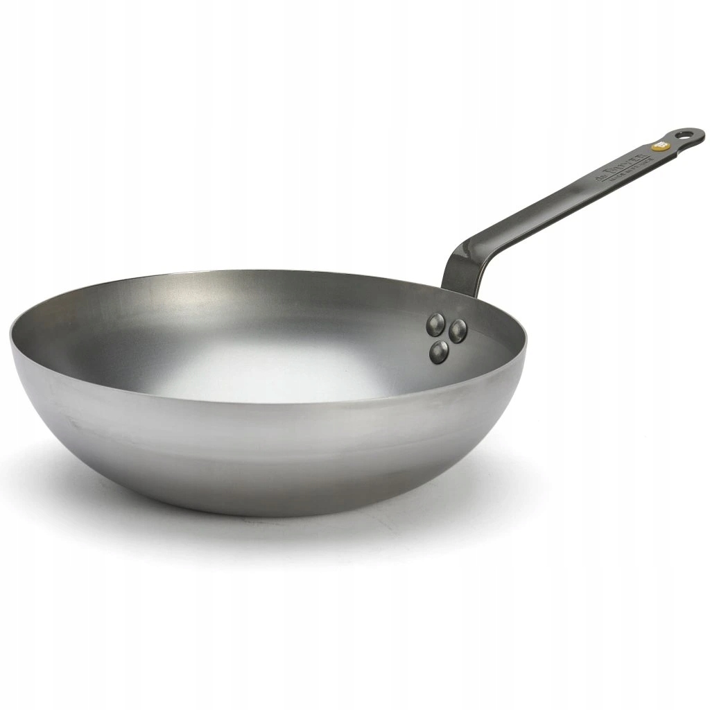 Wok de Buyer Mineral B 28 cm uhlíková oceľ 3 L indukcia Francúzsko