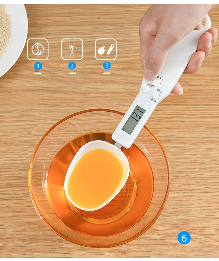 WAGA KUCHENNA ŁYŻKA ELEKTRONICZNA PRECYZYJNA WYŚWIETLACZ LCD MIARKA 500g Kod producenta KUCHENNA WAGA ELEKTRONICZNA