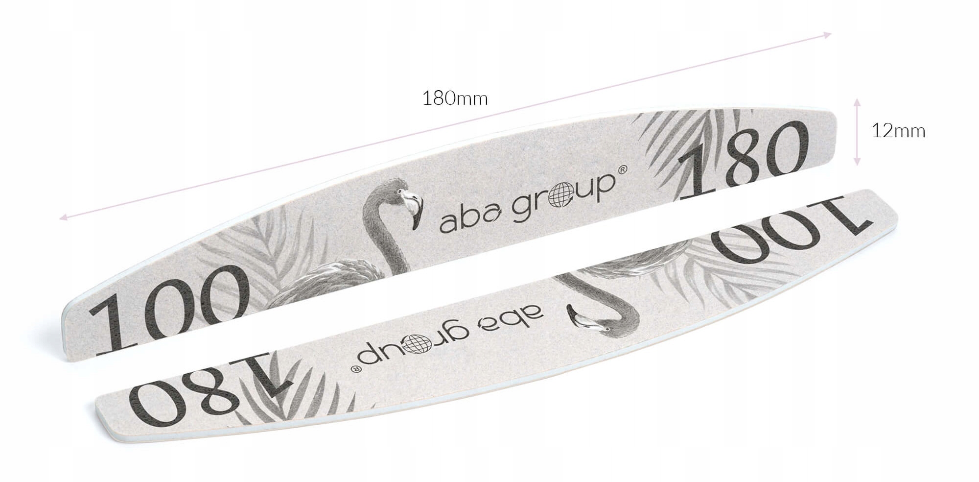 Pilnik do Paznokci Łódka 100/180 Standard Aba Materiał papierowy