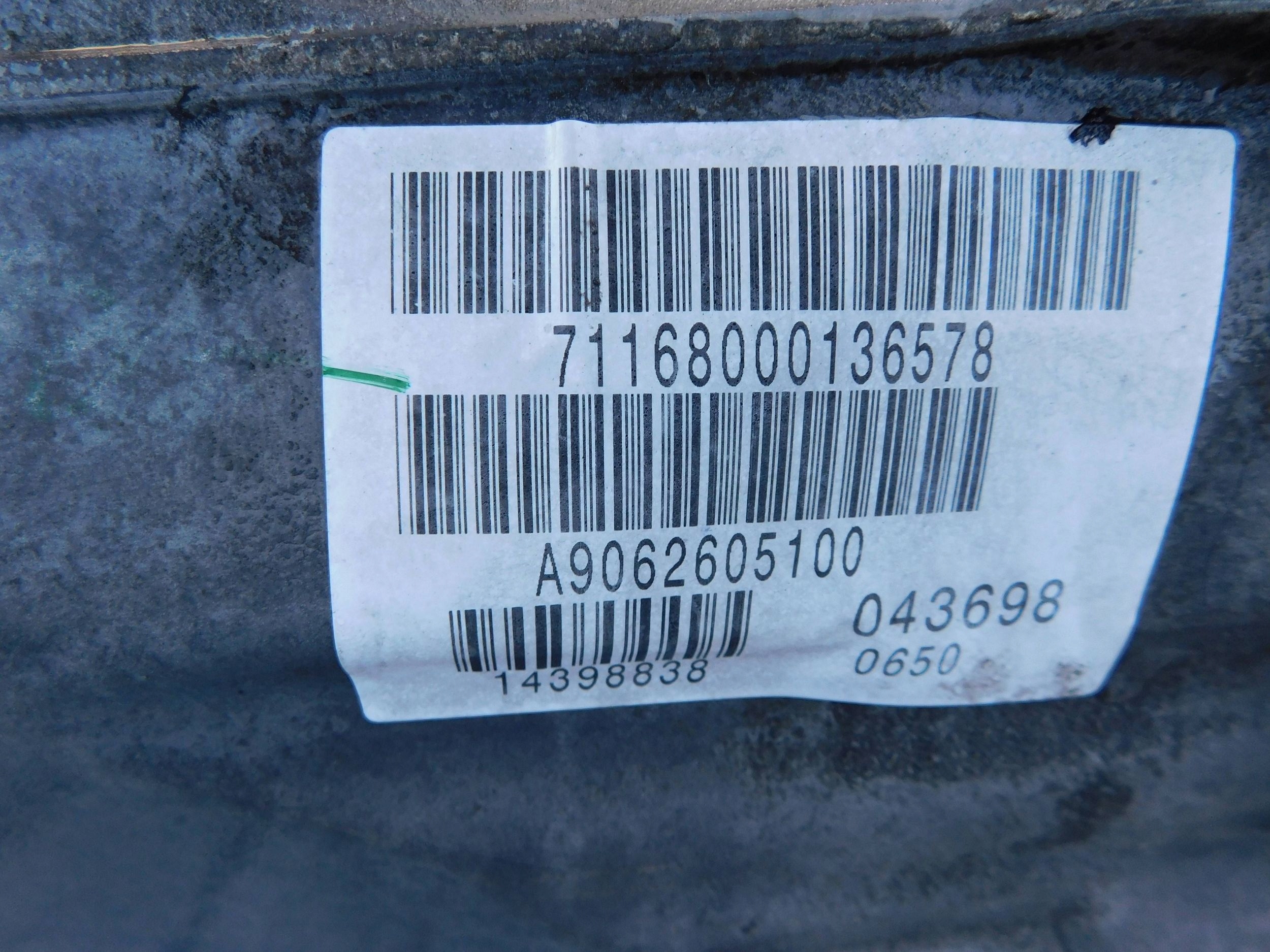 A9062605100 Mercedes Sprinter 906 2.2 651 CAMBIO manuale 6-ingranaggi