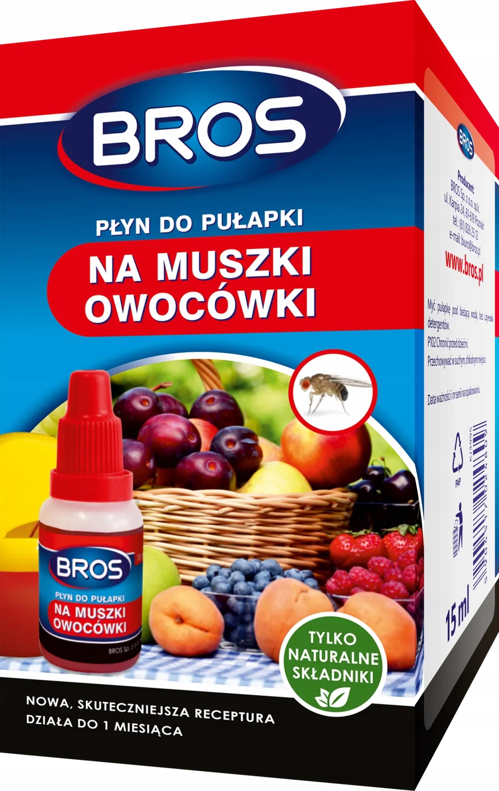 

Bros Płyn do pułapki na muszki owocówki, 30 ml
