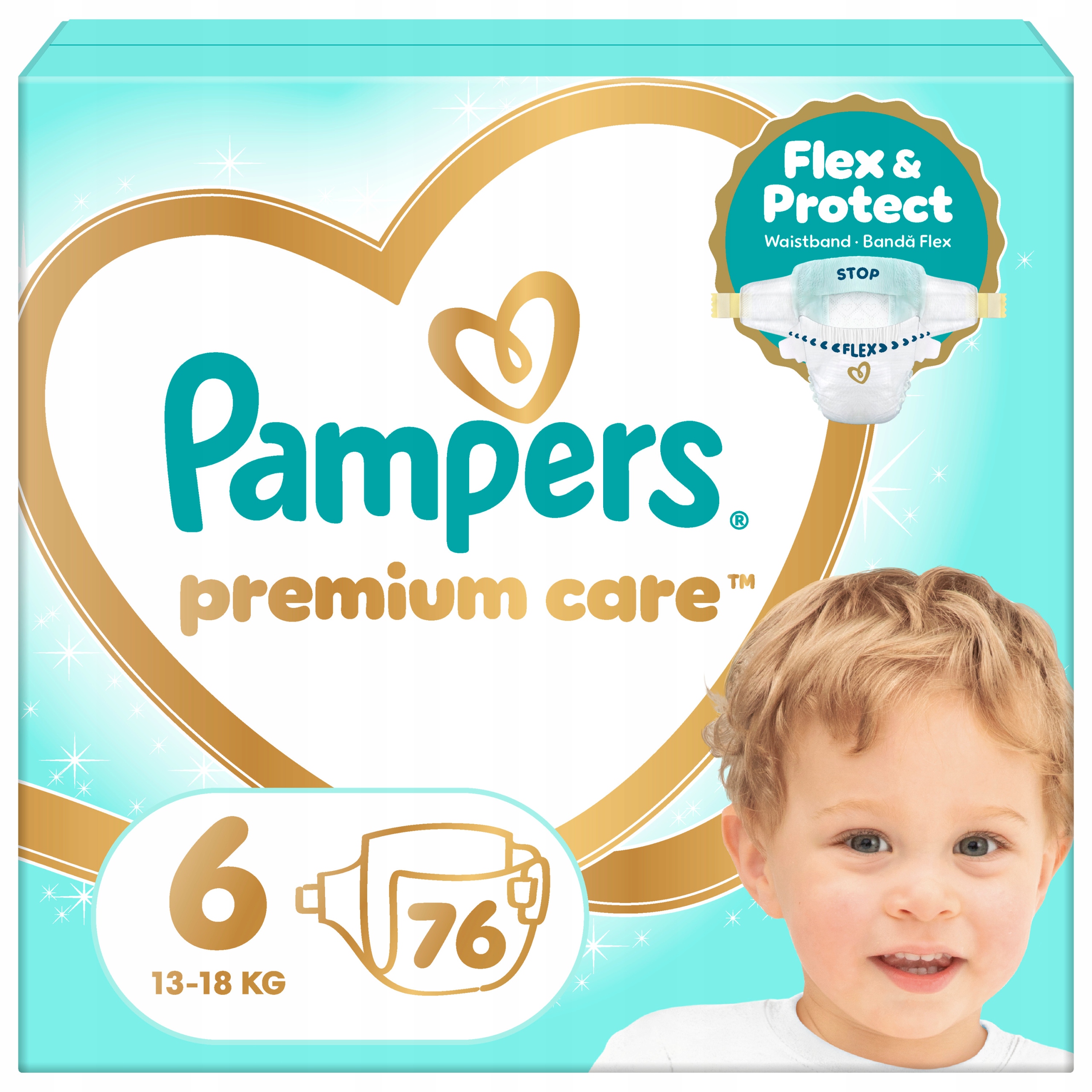 Pampers Premium Care rozmiar 6, 76 szt., 13-18 kg Pieluszki