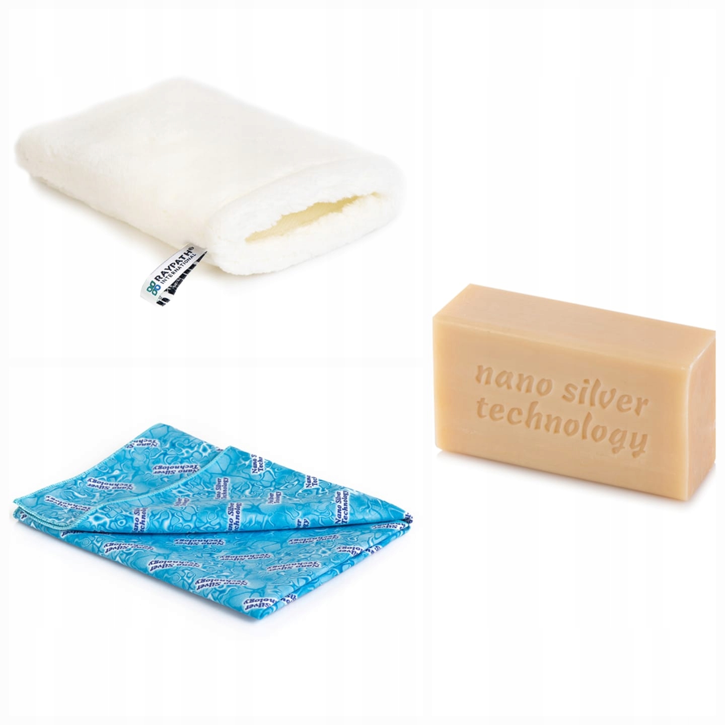 Levně Raypath Univerzální startovací sada Rukavice Bílá m Sunbeam šedé mýdlo