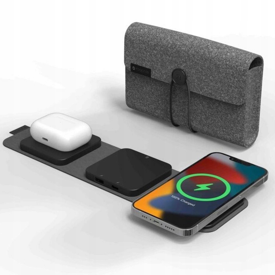 Ładowarka indukcyjna Mophie Ładowarka Do 3 Urządzeń Mophie Travel Charge