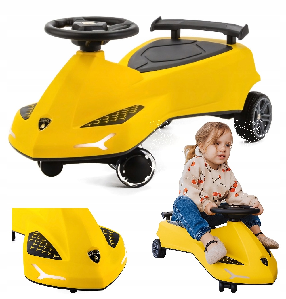 Jeździk Grawitacyjny Lamborghini Auto Pojazd Dla Dzieci Led Bezpieczny