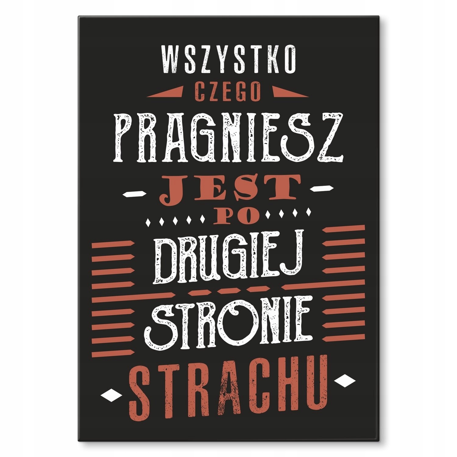 Kovový plakát Vše, po čem toužíte Štítek Plech 30 x 42 cm Dárek
