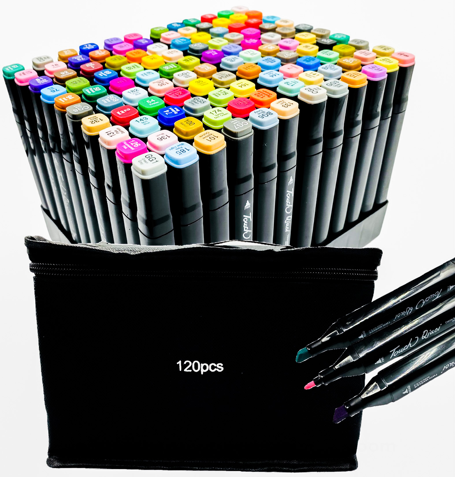 MARKERY ALKOHOLOWE FLAMASTRY 120 + ETUI +PODSTAWKA EAN (GTIN) 5704291908094