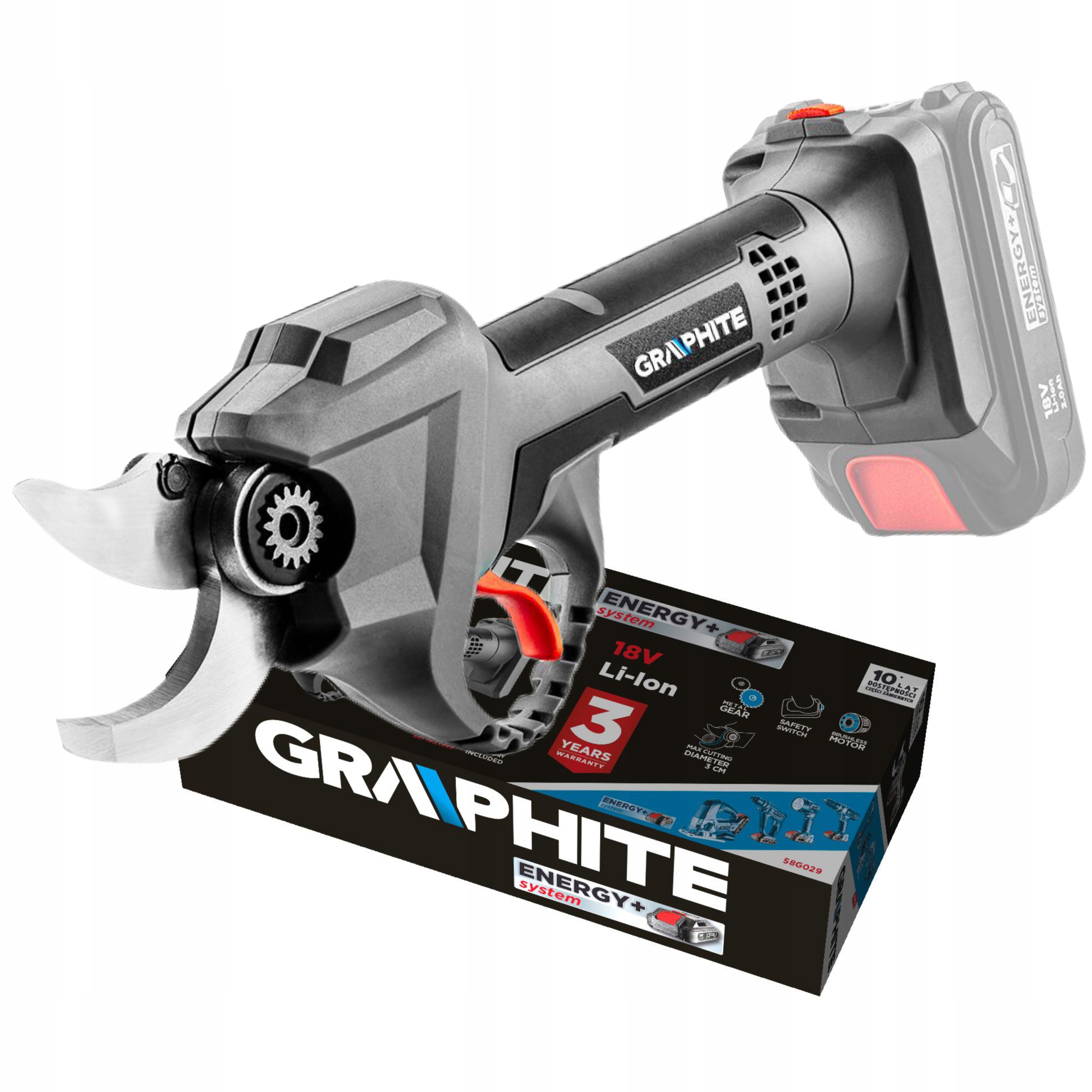 

Graphite 58G029 Sekator akumulatorowy bezszczotkow