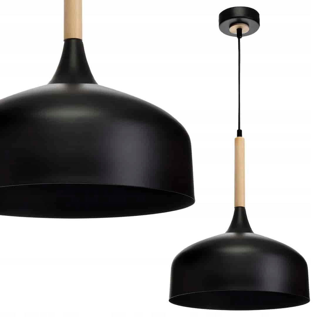 Závesná lampa Taylor Black 1xE27 60W