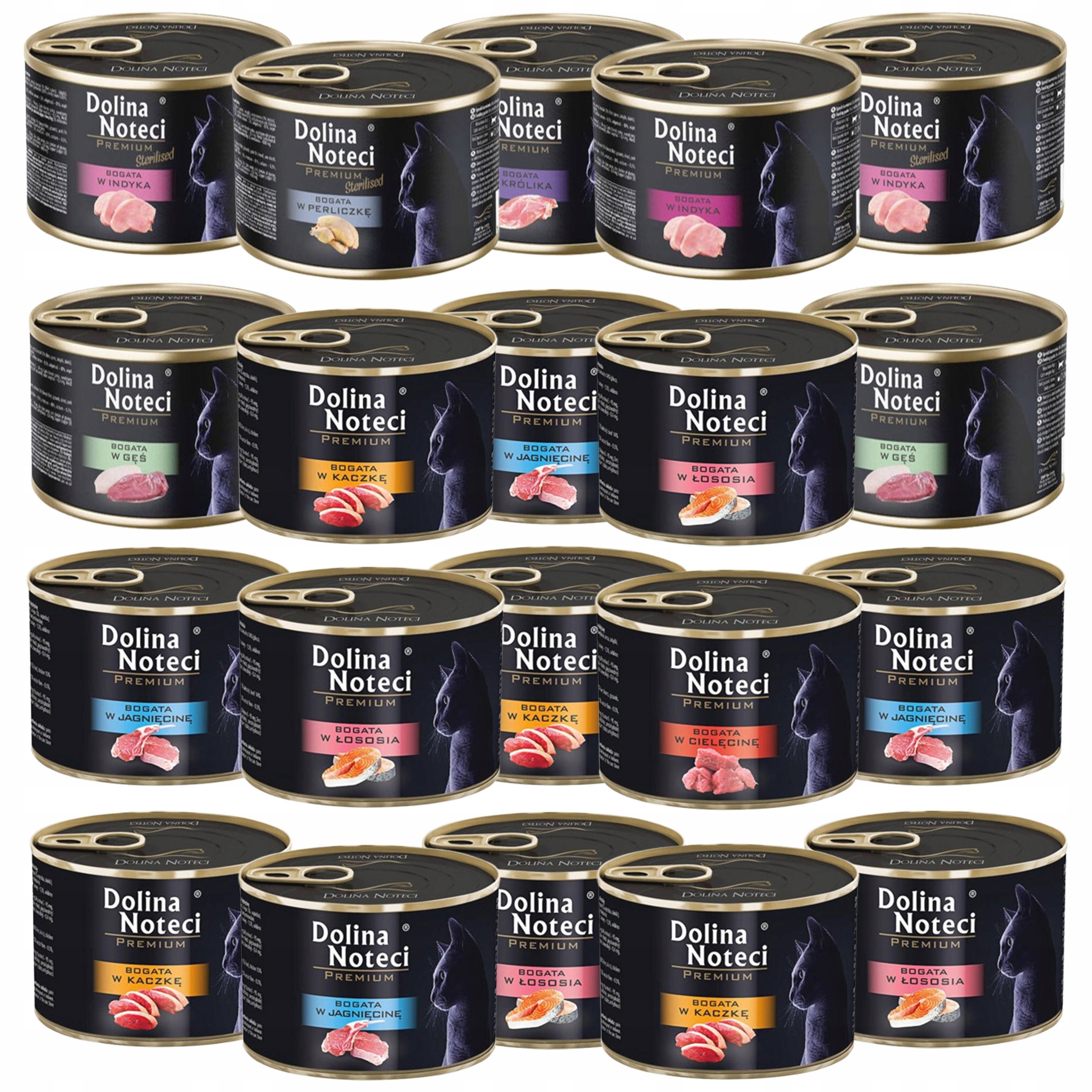 Levně Dolina Noteci Premium Krmivo mokré pro kočky Mix Chutí 20 x 185 g bez obilovin