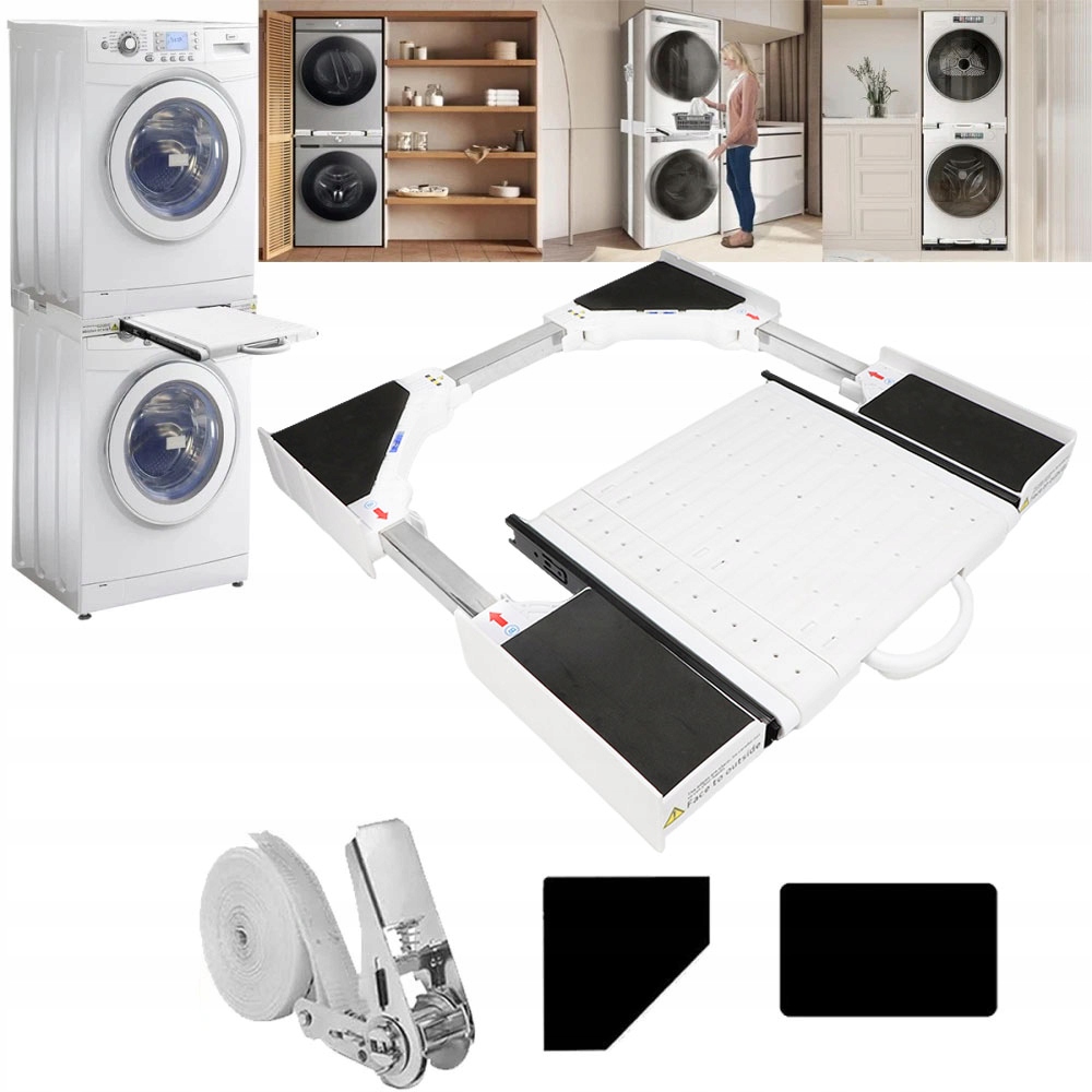 Łącznik Pralki Z Suszarką uniwersalna rama pośrednia 54-69,5 cm