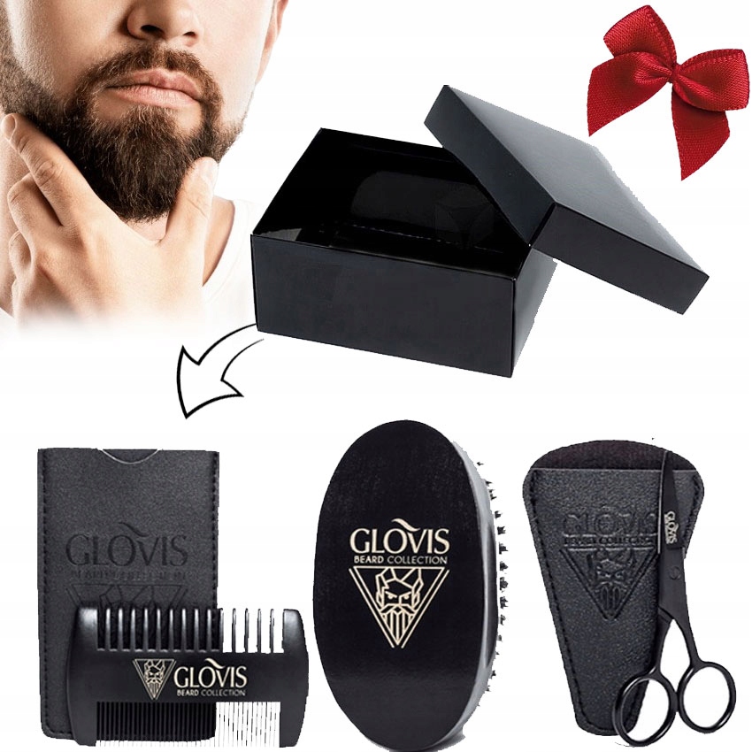Glovis Beard 3v1 Sada Box Vousy Barber