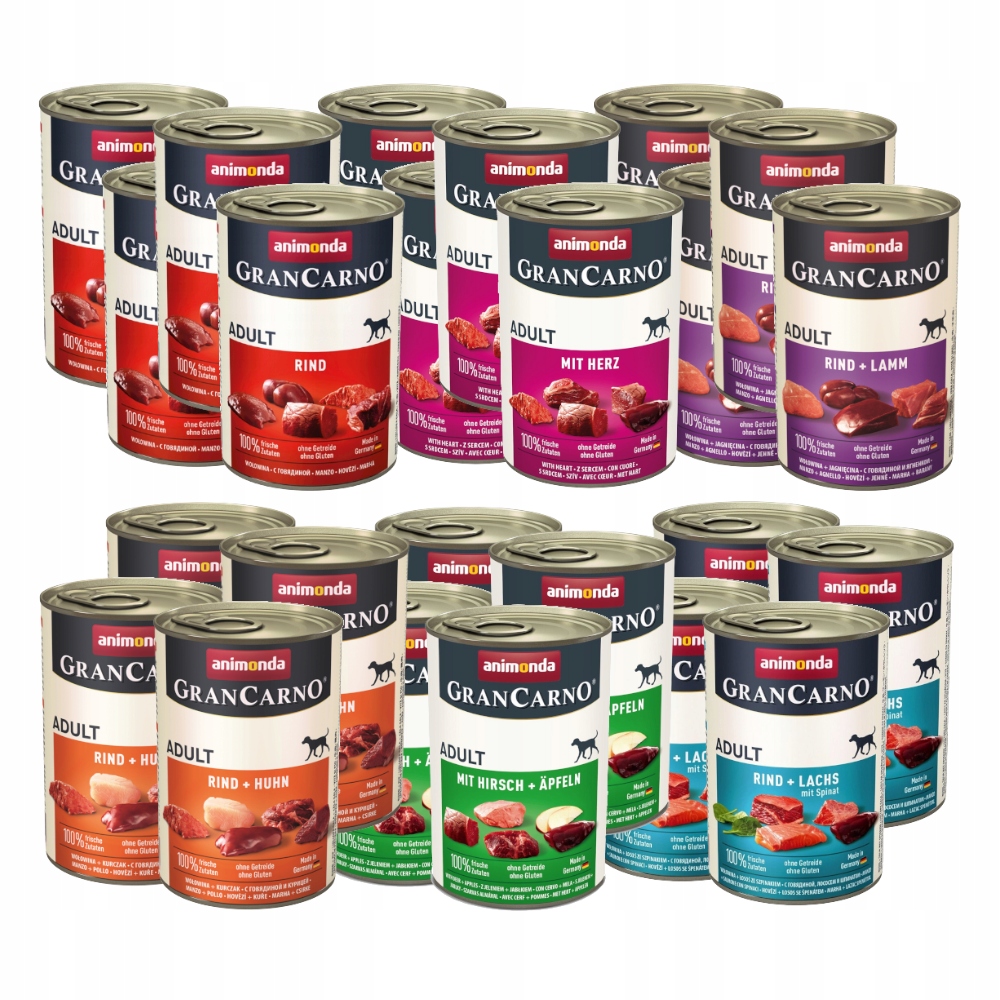 Animonda Grancarno Adult mix smaków mokra karma dla psa 24x400g