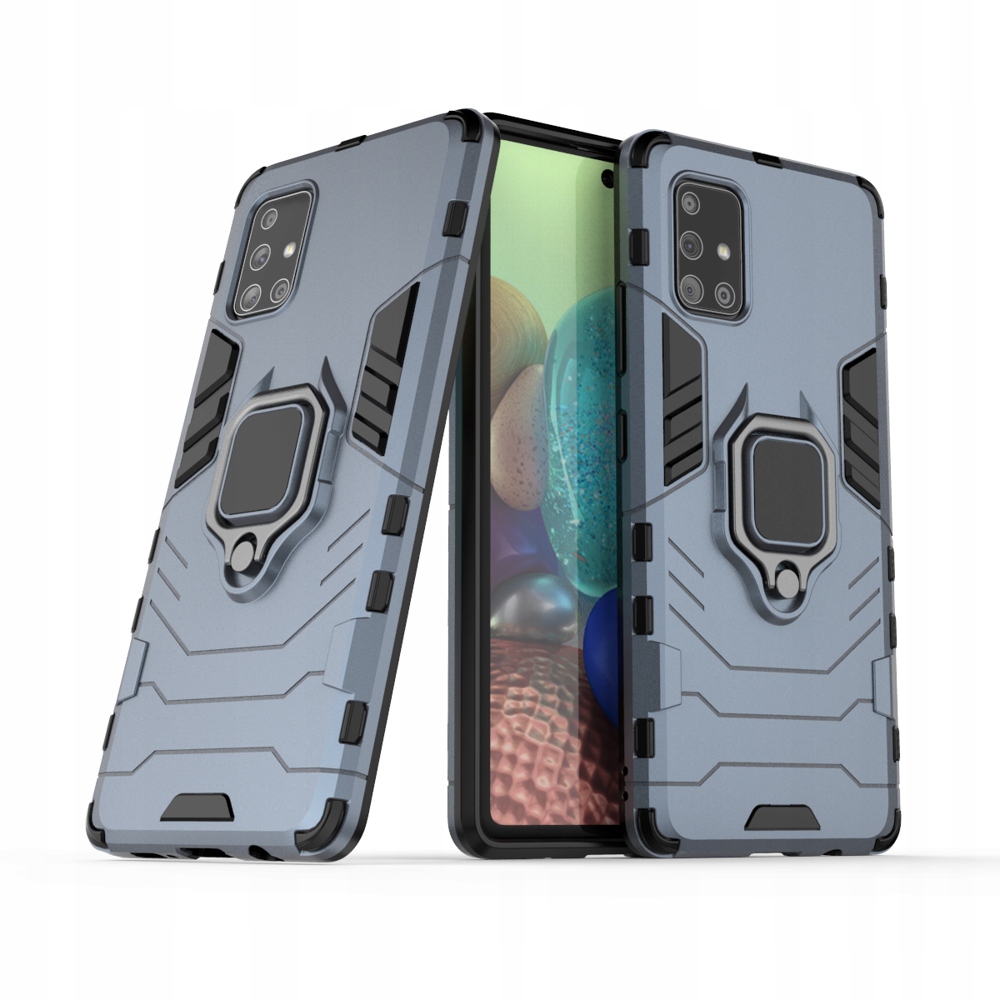 

Etui Hurtel Ring Armor Galaxy A71 niebieskie