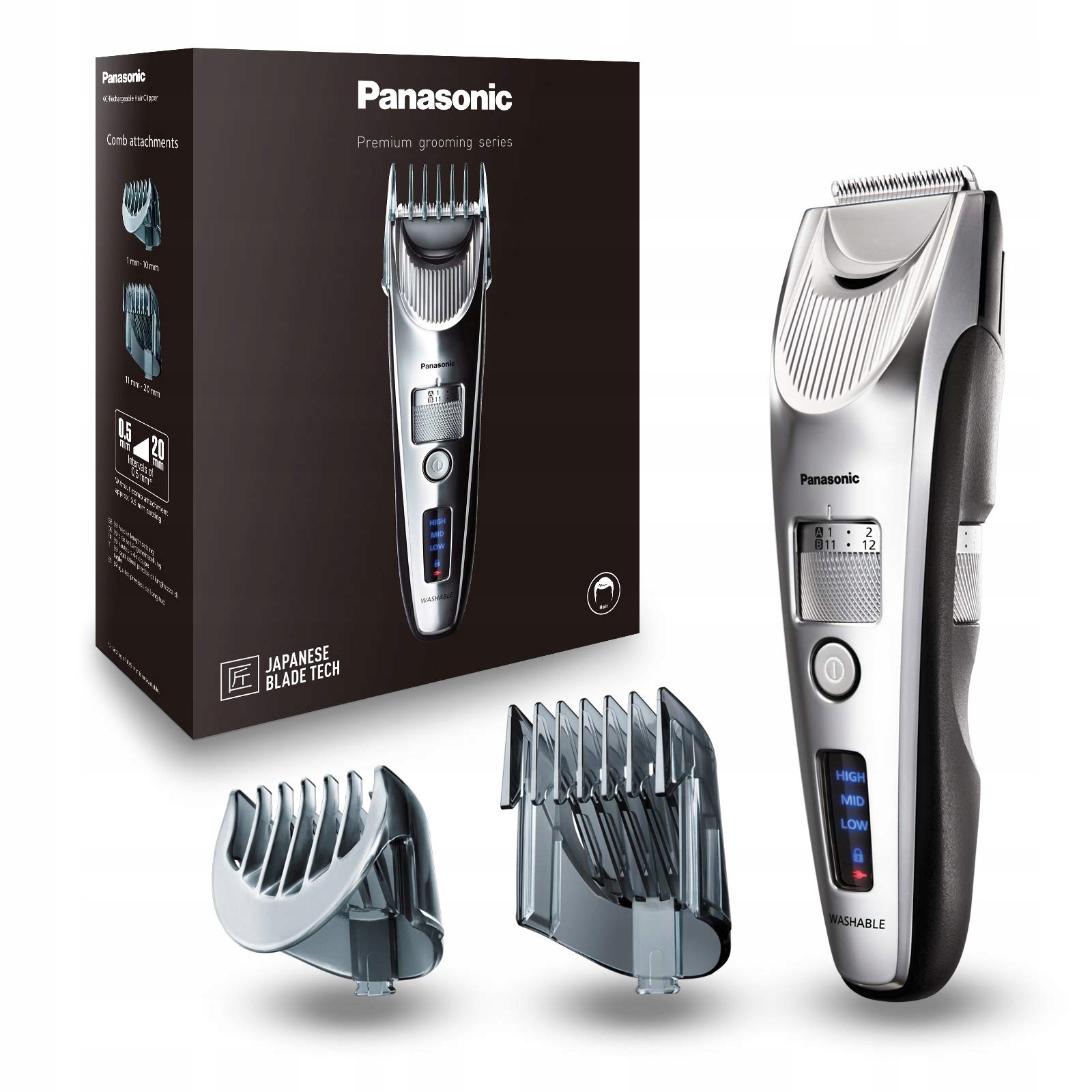 Panasonic ER-SC60-S803 zastřihovač, bezdrátový, stříbrný