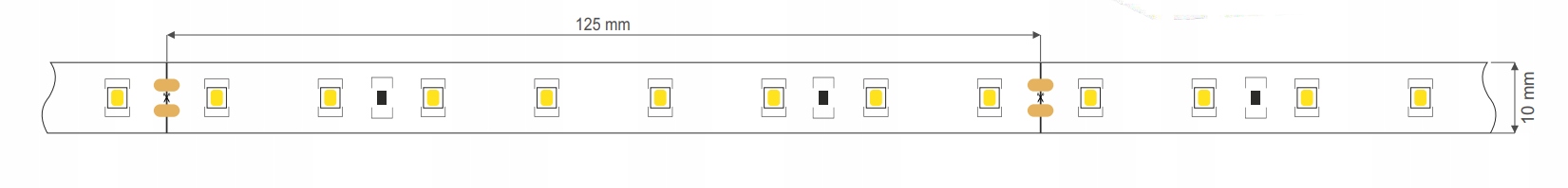 Taśma LED LL 24V 320LED 2700K UltraCiepła Ra90 5LG Kod producenta LL_320LED_2700K_5LG