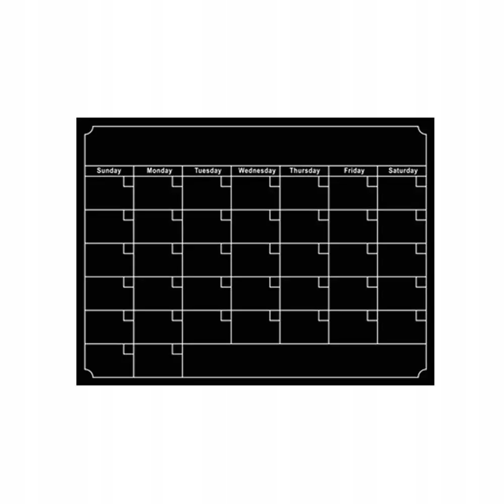 Fridge Magnet Sticker Calendar Board Planner Reusable Magnetic Dry