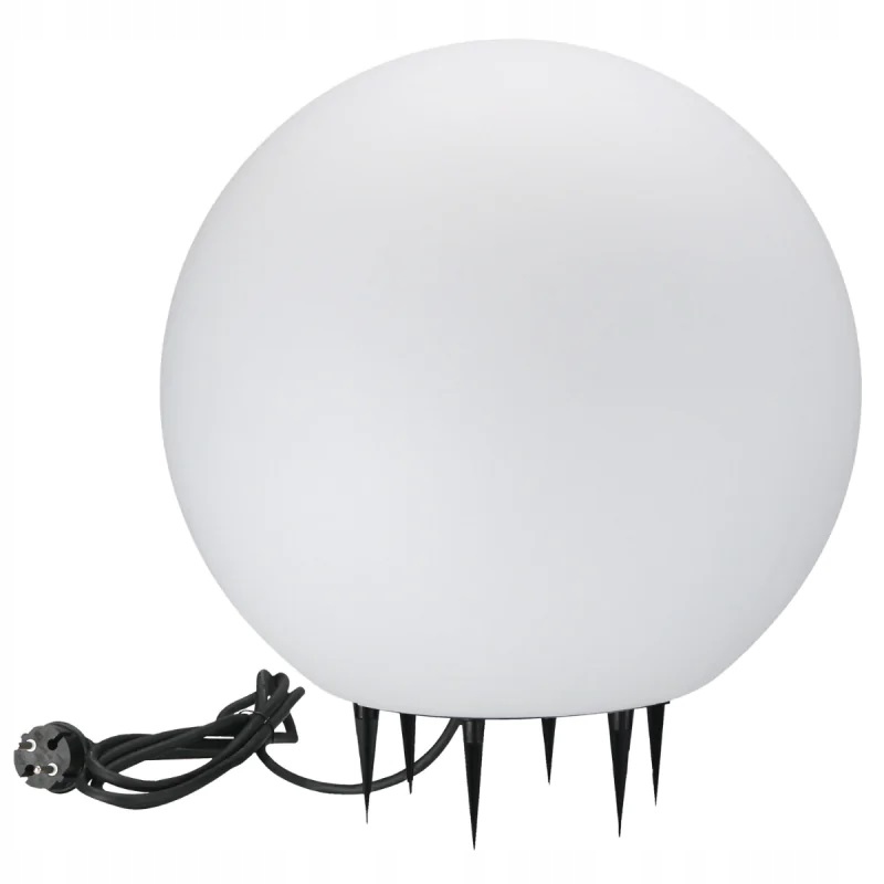 Záhradná Lampa Argento 40 Biela Guľa E27