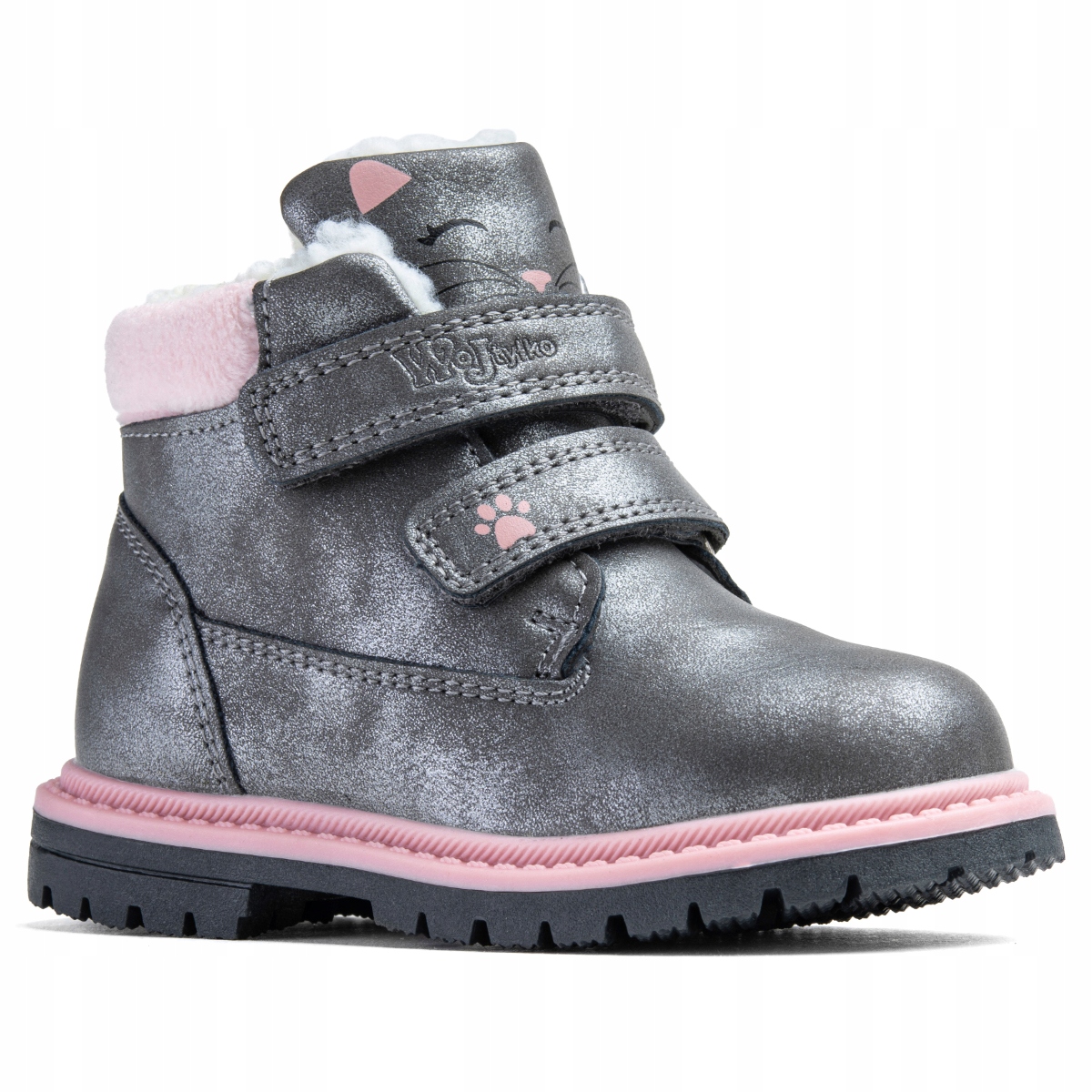 Trzewiki ocieplane trapery BIEŻNIK rzepy Wojtyłko