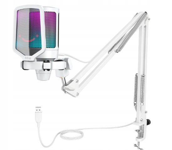 Herní Mikrofon Rgb Usb S Kardioidním Ramenem Pro Streamování