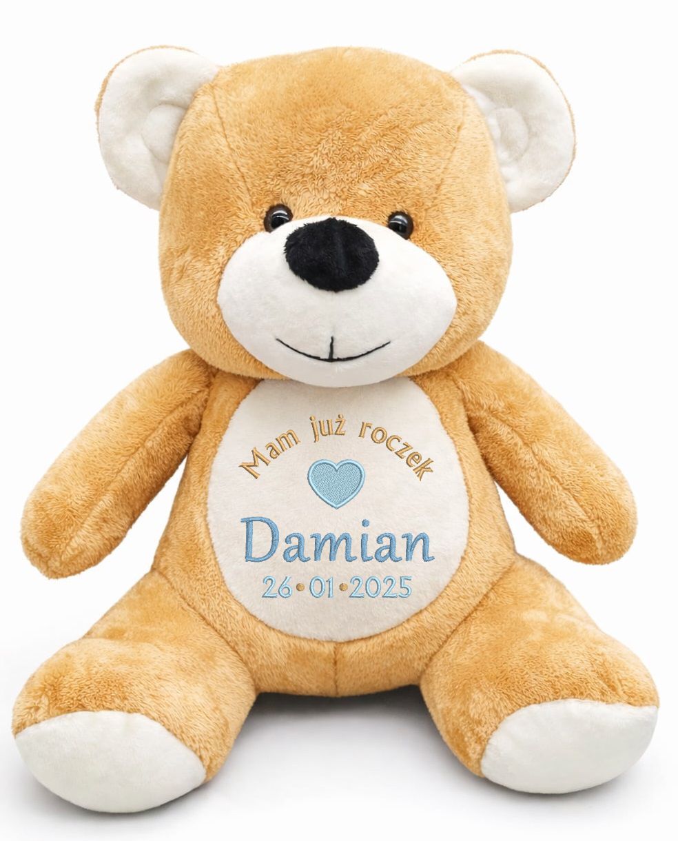 Medvídek Dárek k narozeninám Dárek Výšivka