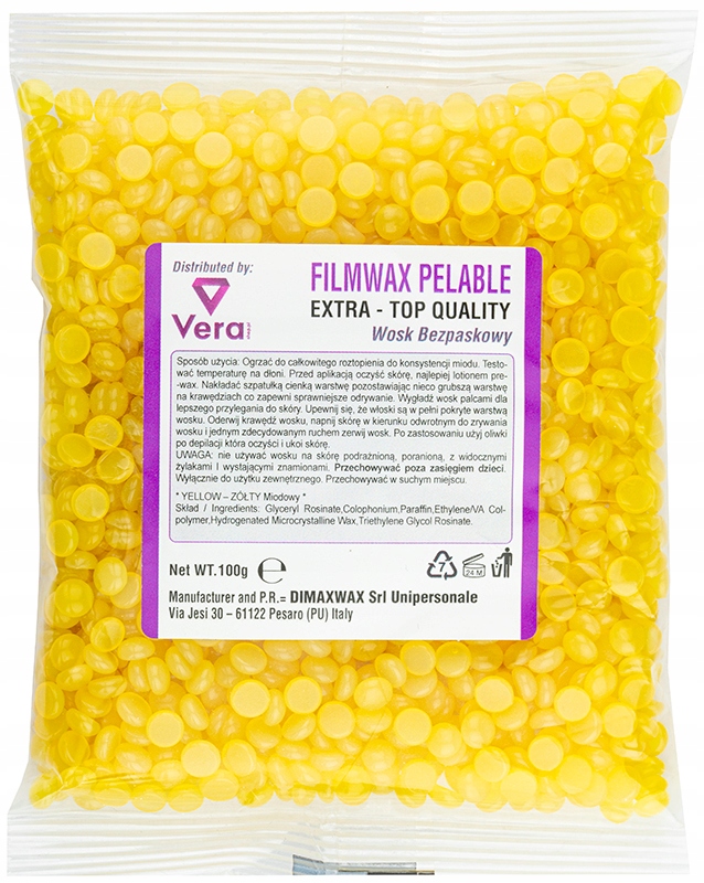 

Dimax Twardy Wosk w Granulkach Żółty 100g