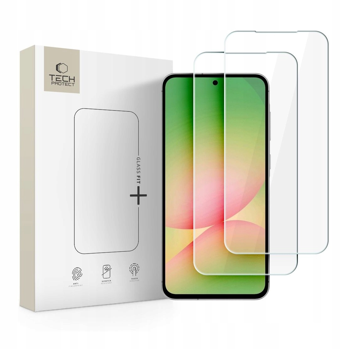 Szkło hartowane do Samsung A37 A57 5G Tech-Protect Glass Fit+ 2-pack