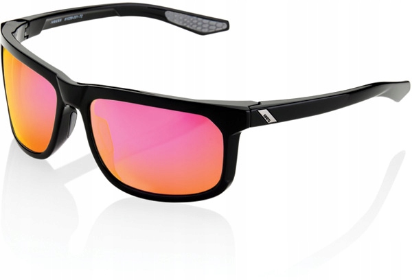 100% leštěné vícevrstvé brýle Hakan v černé fialové barvě