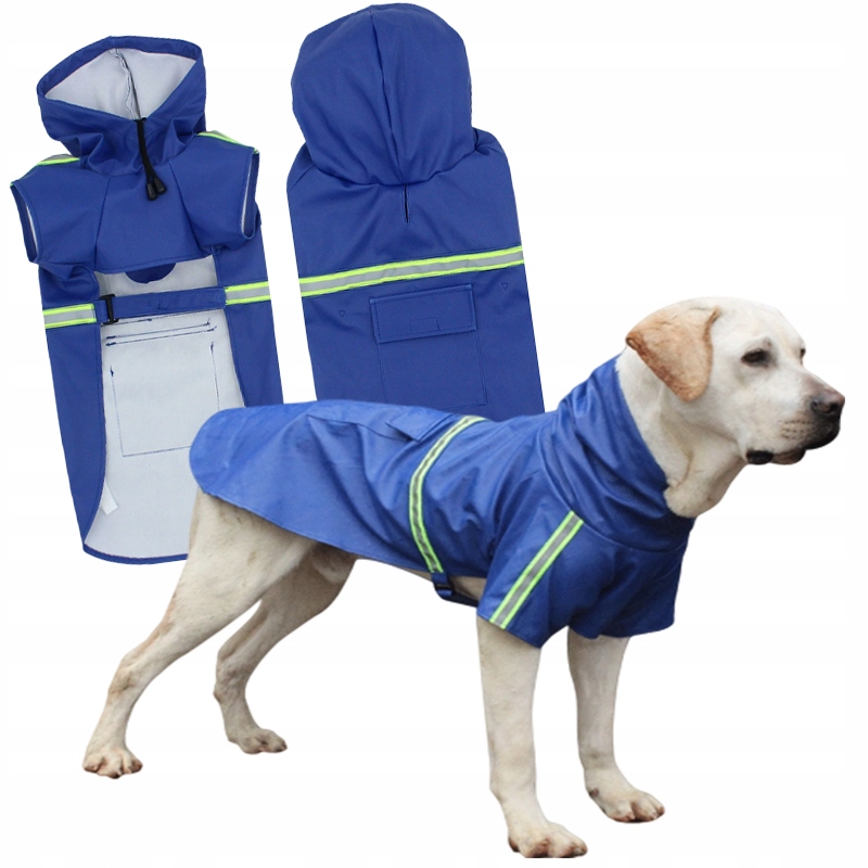 Oblečení Do Deště Reflexní Nastavitelná Měkká Bunda Pro Psy 3XL
