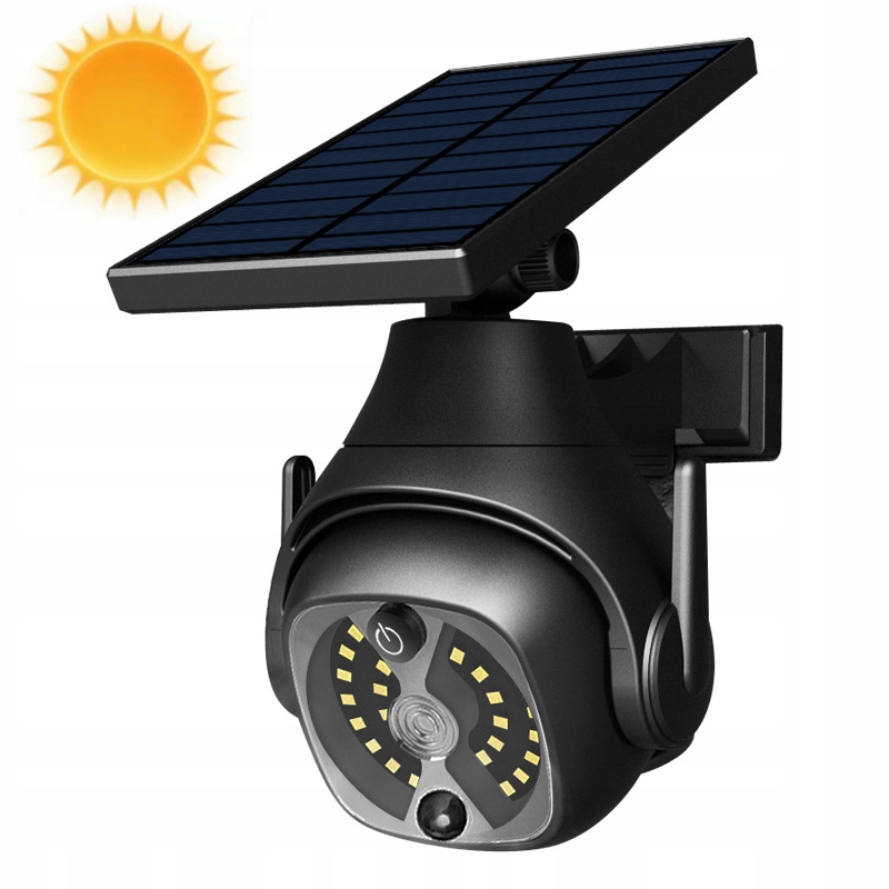 Kamera Atrapa Solarna Migająca Dioda Led Symulowana Kamera Monitoringu