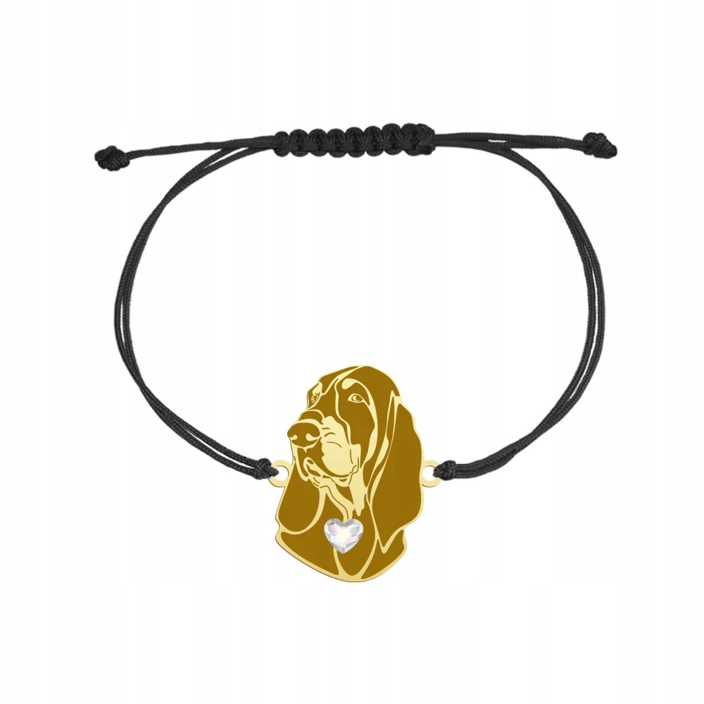 Zlatý náramek s malým honičským háčkem 925 Šňůra Šperky Gravírování