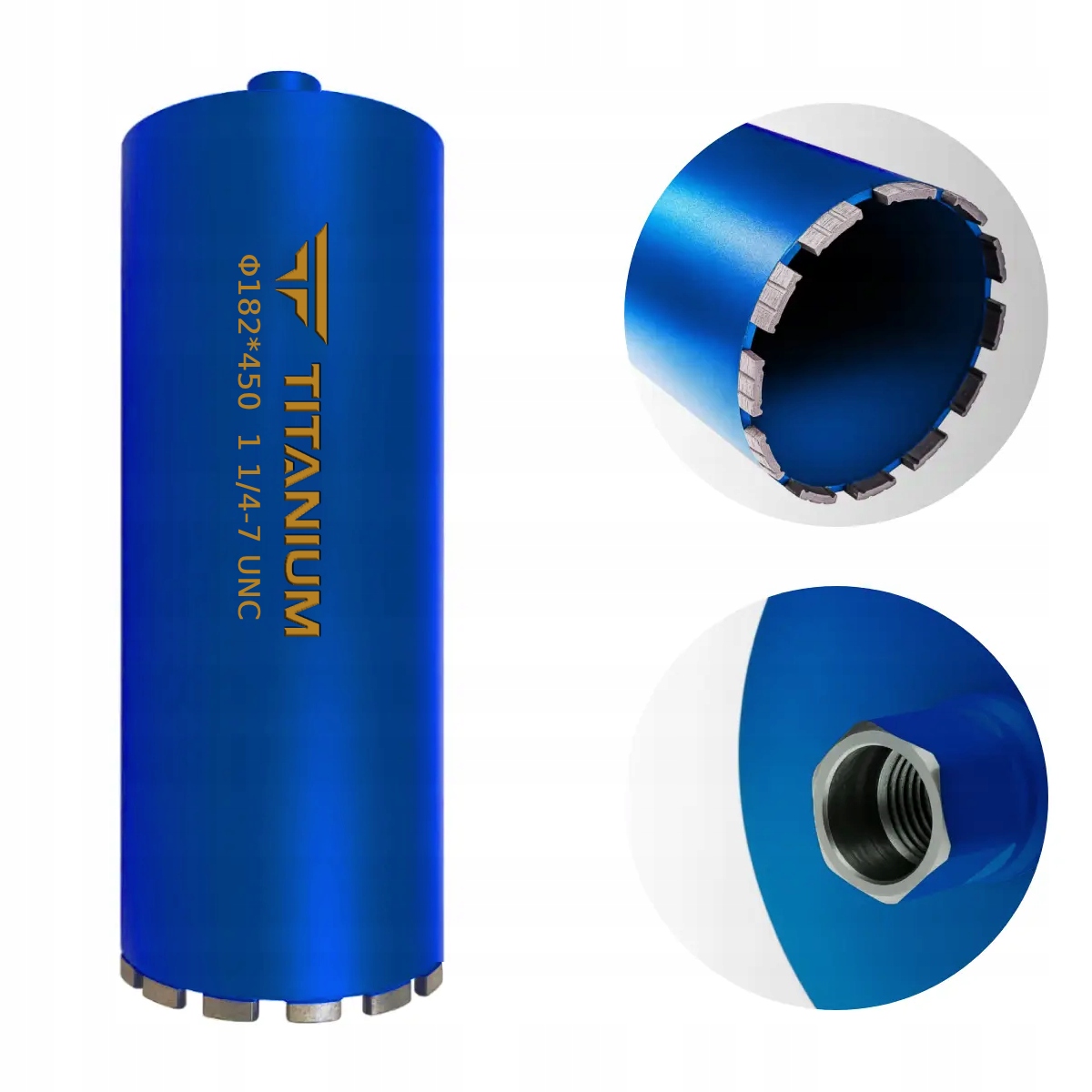 Wiertło diamentowe koronowe do betonu otwornica 182mm 450mm Titanium