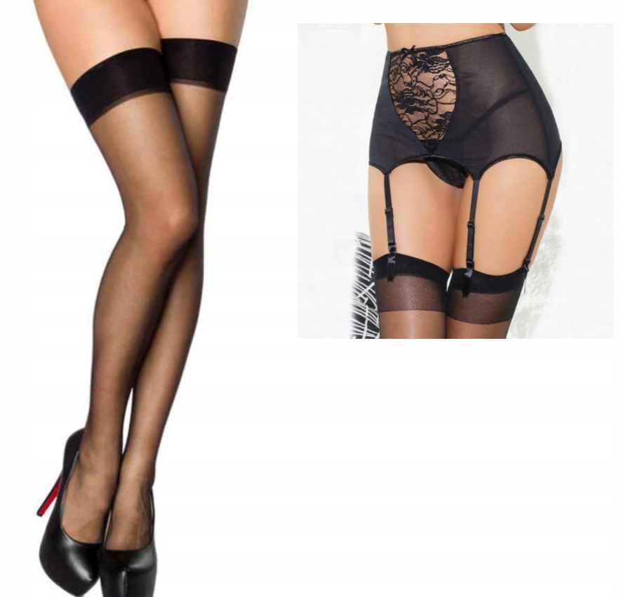 

Pończochy do pasa Cienkie uniwersalne Polskie