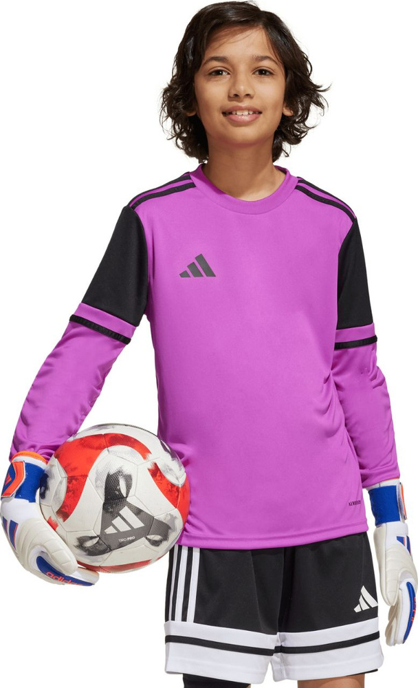 Koszulka Bramkarska Dla Dzieci Adidas Squadra 25 Long Sleeve Fiolet r 128cm