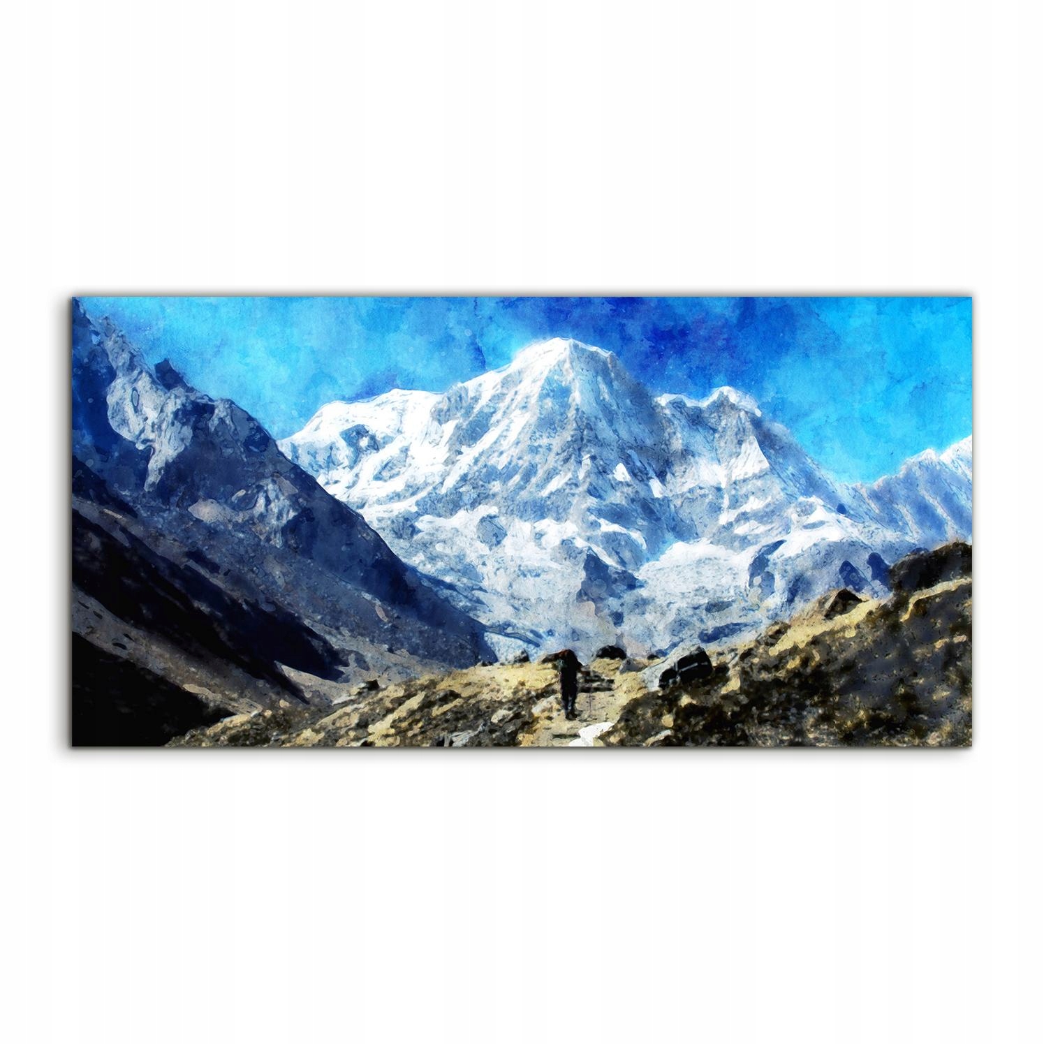 

Obraz akryl 120x60 z grafiką Góry Krajobraz Nepal