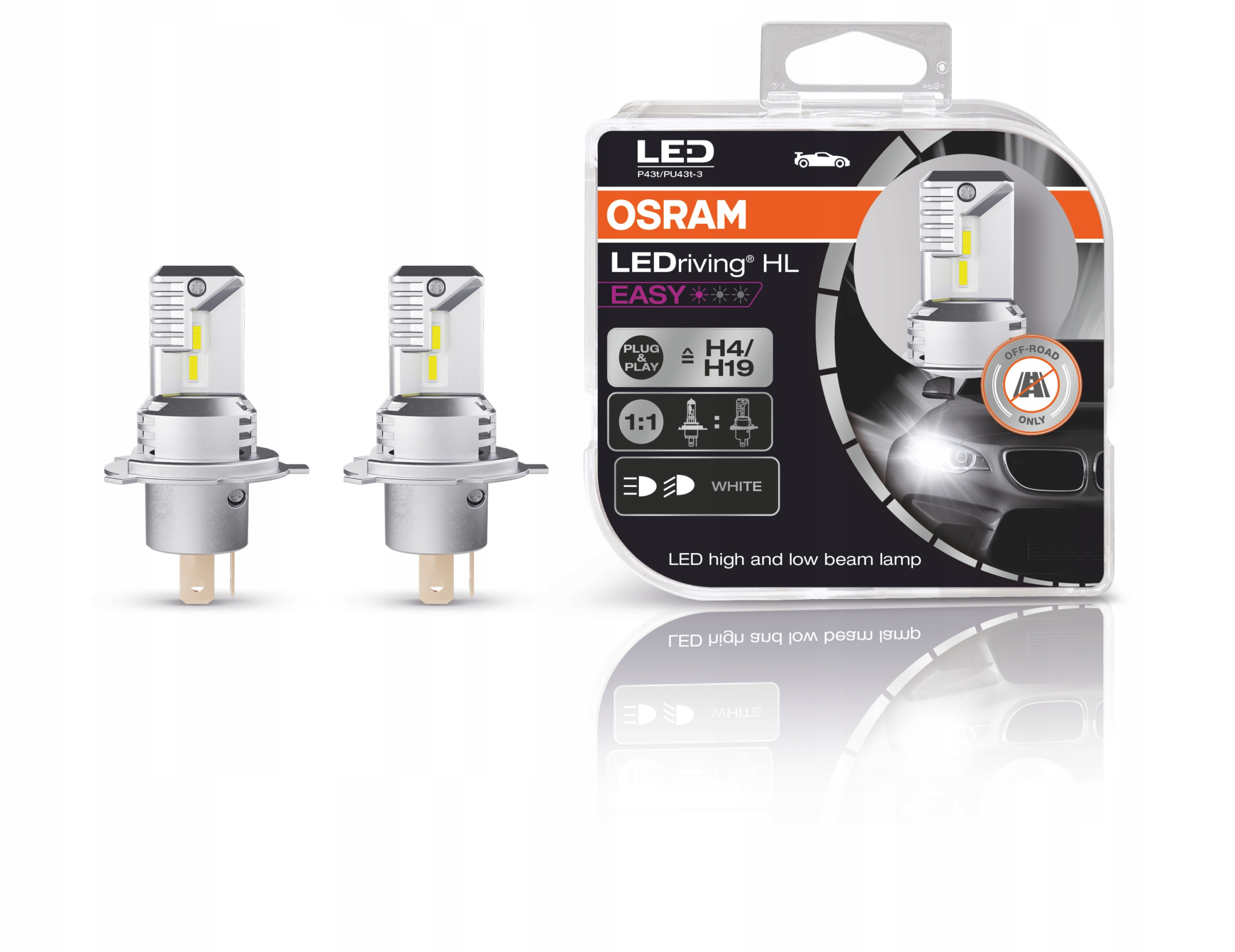 Žiarovka, hmlový svetlomet H4 Osram 64210DWBRT-2HFB