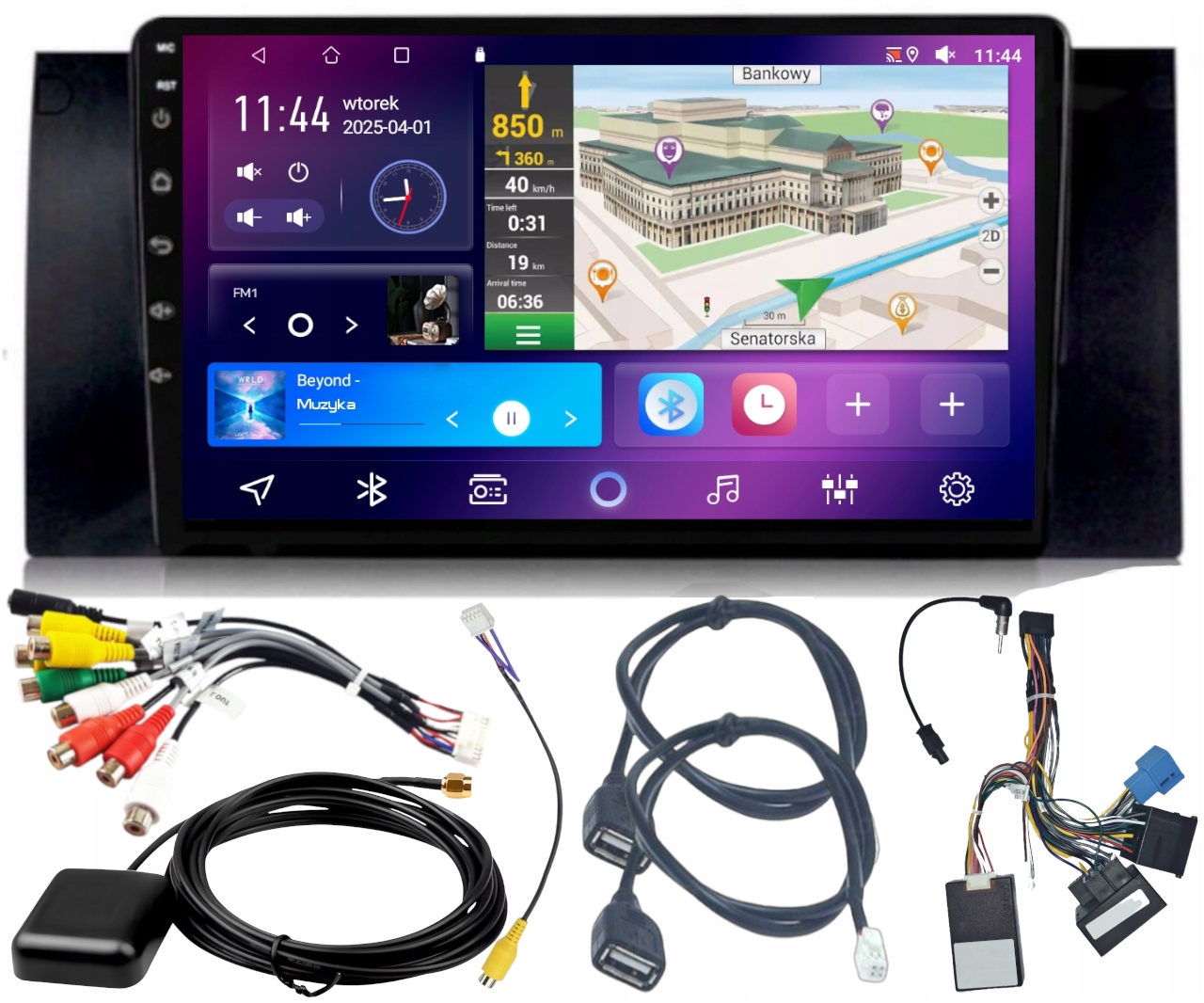 Autorádio Gps Android Bmw X5 E53 2000-2006 Wifi Usb 4GB 64GB